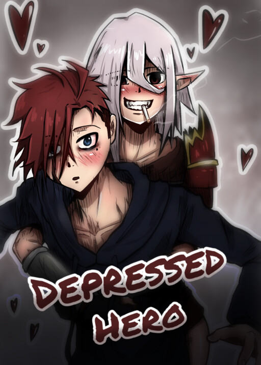 Portada de Depressed Hero